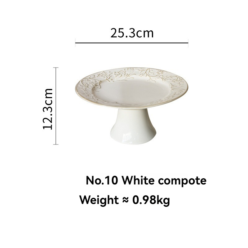 Assiette haute 10 pouces - Blanc