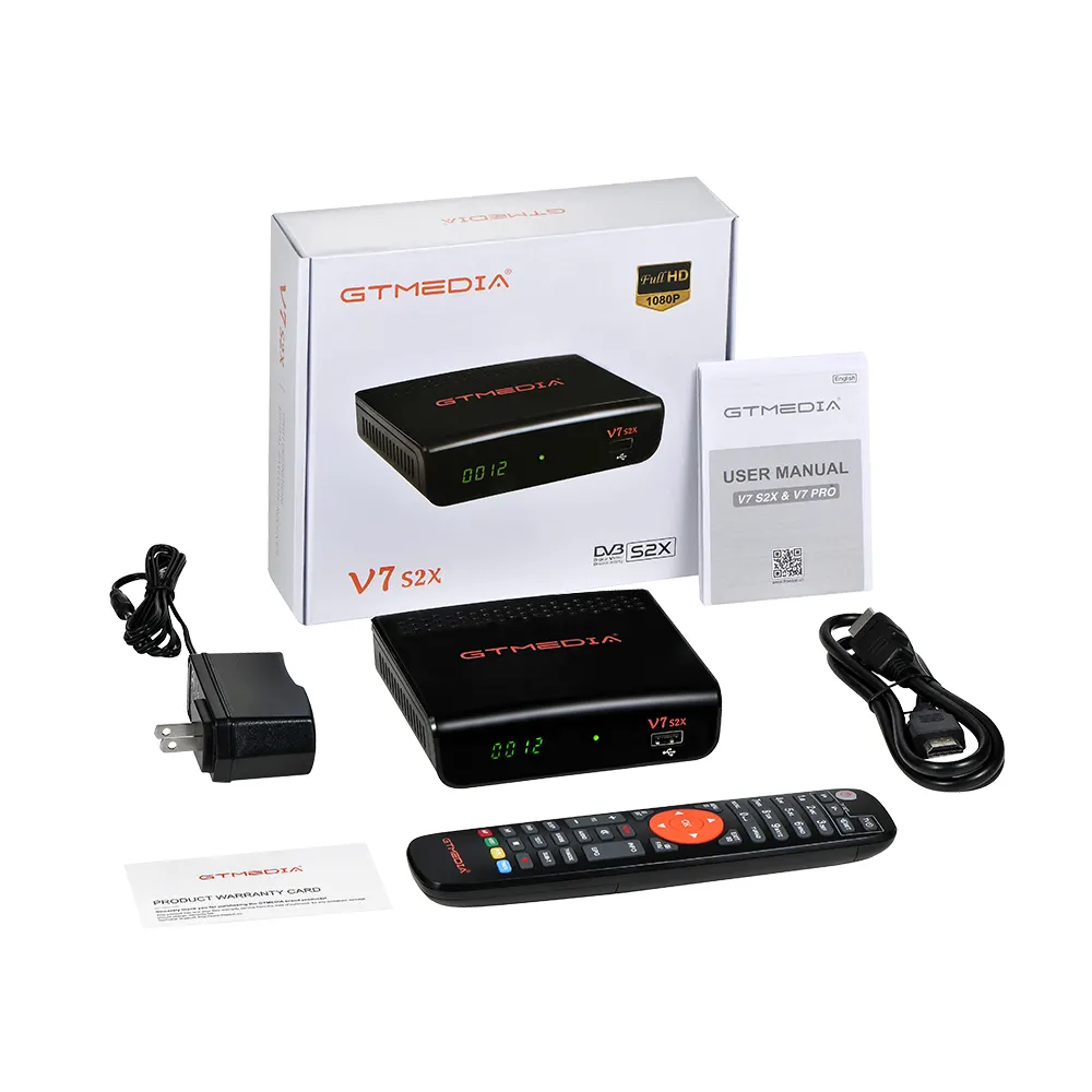 Receptor de carbono gtmedia v7 s2x original, receptor hd DVB-S2 iks sks wi-fi, gtmedia v7 s2x miuibox