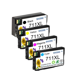 HP 711 için 80-ml siyah DesignJet mürekkep HP için kartuş DesignJet T120 T520 mürekkep kartuşu 711 yeniden üretilmiş mürekkep kartuşu 711 - Product Image 6