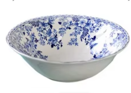Bol bleu de 8 pouces