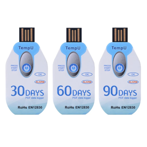 USB <strong>Temperature</strong> <strong>Data</strong> <strong>Logger</strong> <strong>Temperature</strong>&amp;Humidity <strong>Data</strong> <strong>Logger</strong> Single Use PDF Report USB Port 10000 Points 30/60/90 Days - Product Image 1