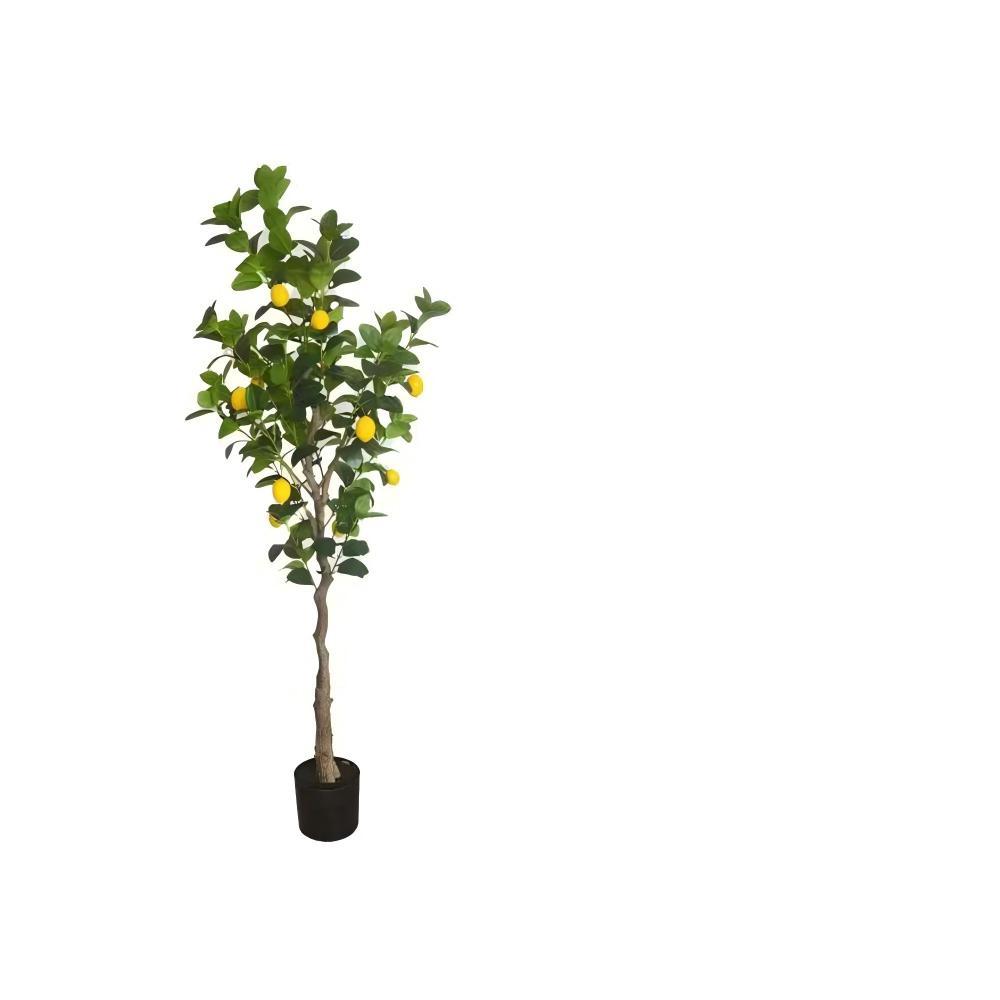 Árbol de limón artificial de un solo tallo de 1,6 m