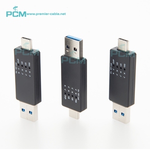 Tester di velocità USB USB-A tipo C strumento di controllo dei dati per USB2.0 USB3.0 USB3.1 5G 10G di tensione per ispezione QC Hub di laboratorio - Product Image 1