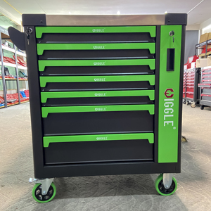 专业7抽屉工具组箱车库工具箱推车机械用户储物工具柜 - Product Image 3
