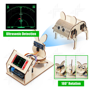 Kit Robot a ultrasuoni di fabbrica per la programmazione di 328P Robot per l'istruzione Kit Robot rilevabile in legno