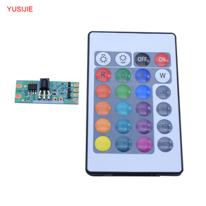แถบไฟ LED RGB แบบสั่งทำ YSJ381แผงวงจรควบคุมบรรยากาศของ IC ระยะไกลพร้อมคุณสมบัติเปลี่ยนสีที่กระพริบได้โดยตรง - Product Image 2
