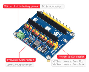 Raspberry Pi Pico modulo Servo Driver uscite a 16 canali-risoluzione Bit che controlla braccio robotico deambulatore esapode per - Product Image 4