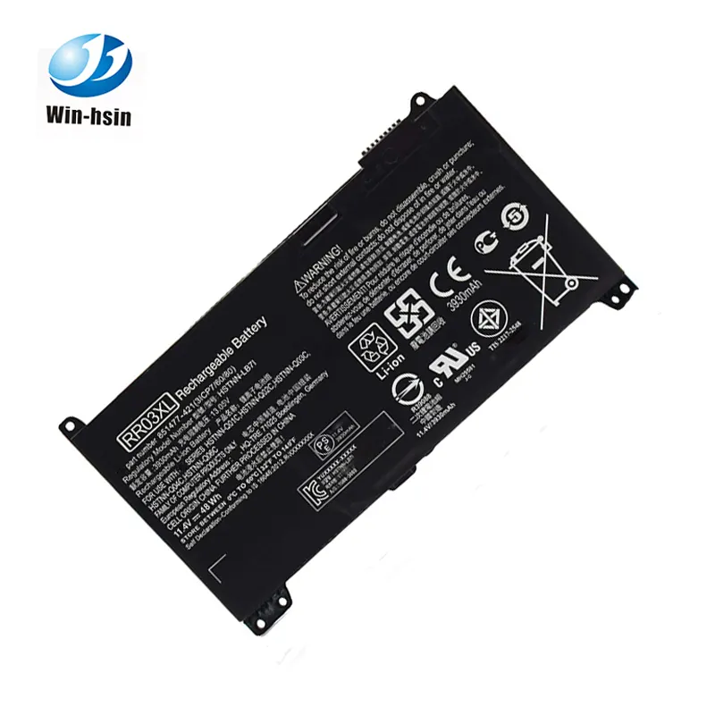 Bateria de raspagem de laptop rr03xl, para hp probook 430 440 450 455 g4 mt20 470 HSTNN-UB7C-851477 541-851610 850