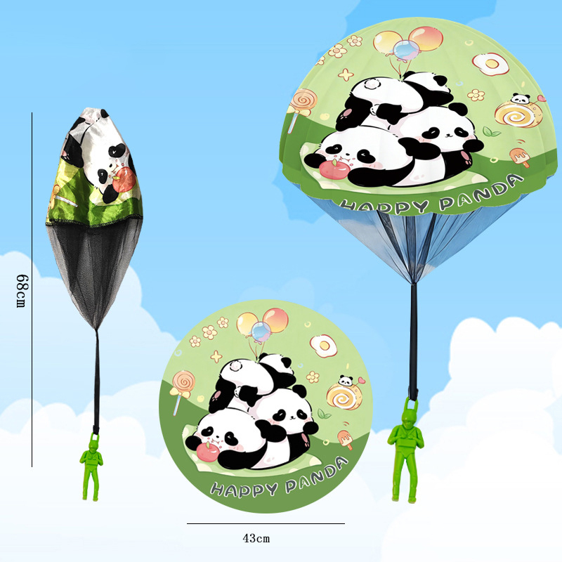 à la manière d'un panda