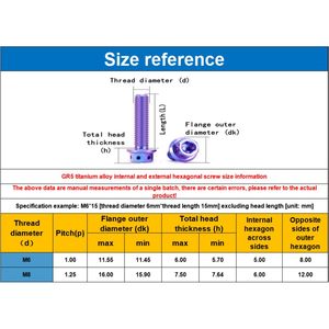 Độ chính xác cao hợp kim titan thép Anodized răng cưa hình lục giác đầu mặt bích bu lông Titan bu lông M6 - Product Image 3