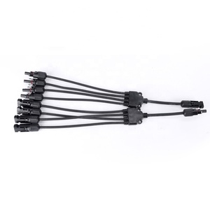 WSPVY4 CE IP67 impermeable 1000V conexión paralela 4 a 1 Y tipo Y4 rama DC PV conector de cable solar para sistema solar - Product Image 3