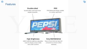 Iake двухсторонний P2.5 P4 P5, уличный светодиодный экран на крыше такси, IP65, пульт дистанционного управления, 4 г, Wi-Fi, цифровая вывеска, функция SDK, поставщик OEM - Product Image 6