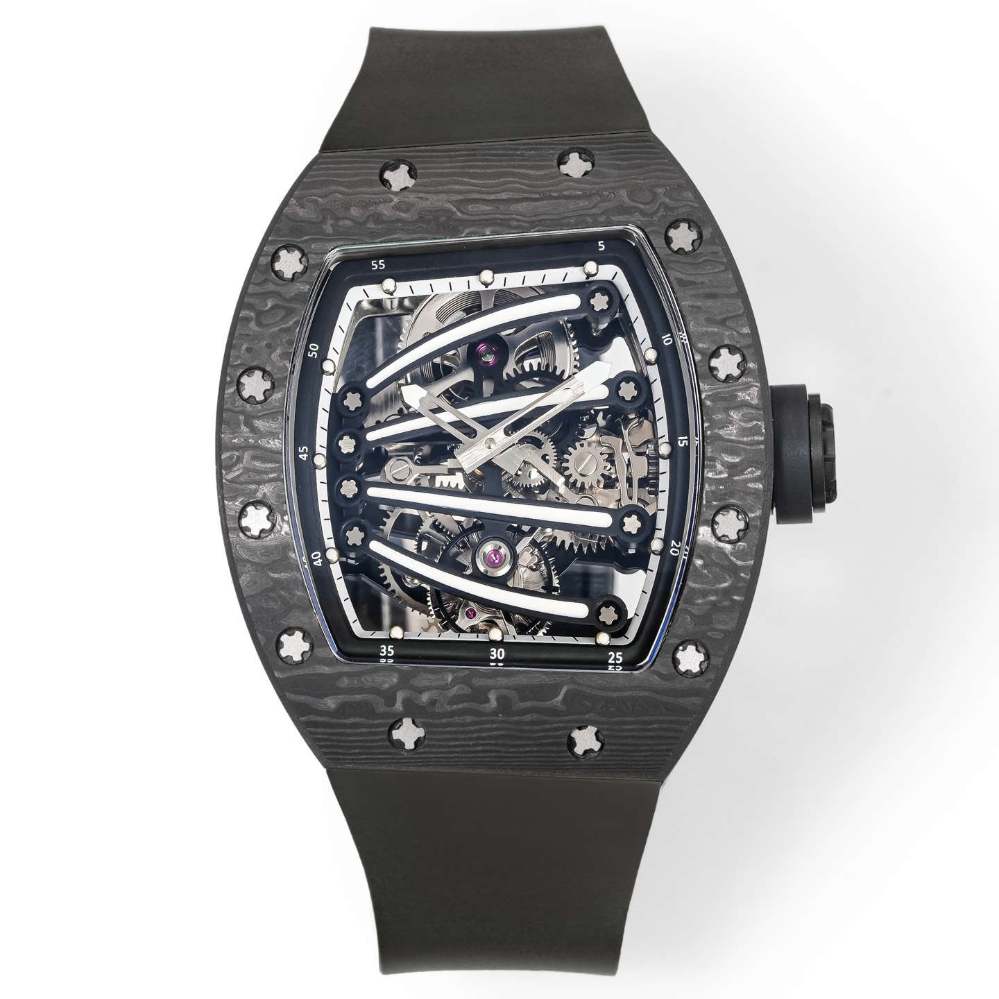 Black Case Black Rubber Strap