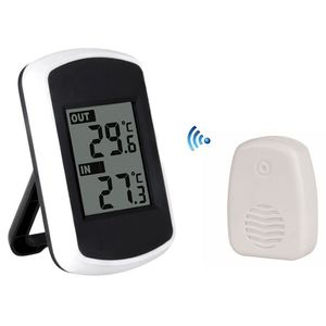 Wireless Indoor/Outdoor Digital Thermometer with LCD Display Home Office Ambient Weather Station <strong>Temperature</strong> Meter <strong>Testing</strong> Tool - Product Image 1