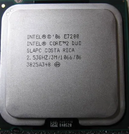Orijinal intel temiz çekti CPU E7200 E7300 E7400 E7500 E7600 ucuz kullanılan masaüstü CPU LGA 775 CPU işlemci