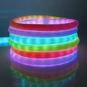 แถบไฟนีออน LED 360องศาสำหรับตกแต่งคริสต์มาสทำจากซิลิโคน RGB ยืดหยุ่นได้ราคา DC5V ทรงกลม - Product Image 2