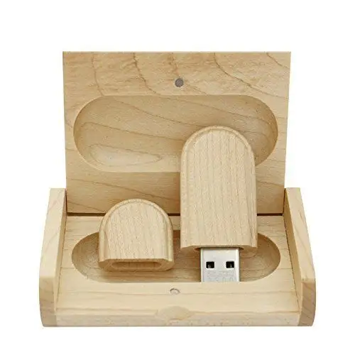 Logo personalizzato di alta qualità regalo USB 2.0 3.0 32gb 64 gb 128gb pen drive memory sticks chiavetta USB in legno con scatola di legno