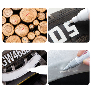 12 Farben Permanente Farb markierungen auf Öl basis Mittlere Spitze Schnellt rocknende und wasserdichte Farbe Holz Metall Glas Keramik Markierung stifte - Product Image 4