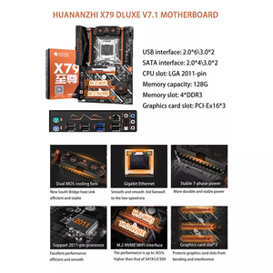 Wholesale Combo <strong>Computer</strong> PC Industrial Server Desktop Atx Ddr3 X79 LGA2011 for Intel Gaming Motherboard - Product Image 5