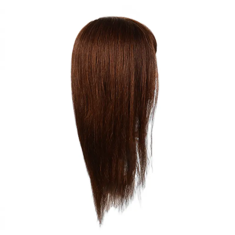 Cheveux humains fournitures de coiffure tête de Mannequin pour académie de beauté pratique de coiffure tête de coiffure coiffeur naturel