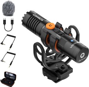 Comica VM10 PRO Universal Video Microphone - Adjustable Gain, USB C Digital <strong>Output</strong>, Monitoring - Shotgun Mic for Camera - Product Image 1