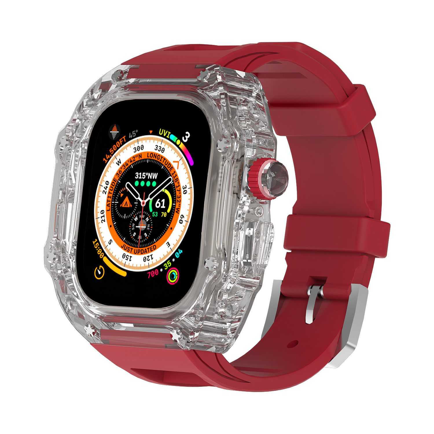 Transparent + Rouge