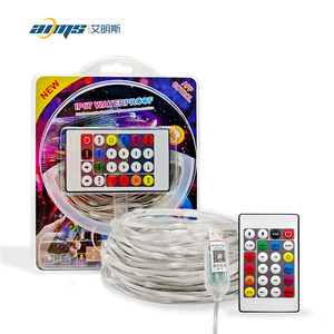Voll farbige LED-Lichterkette 5v Leds IP65 wasserdichte Smart App Musik steuerung für Christbaum schmuck Festival Dekoration - Product Image 1