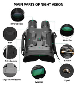 Binock US Warehouse NV800S 10X HD Digital Long Range Infrared Night Vision Binoculars Goggles for Adults Hunting American Stock