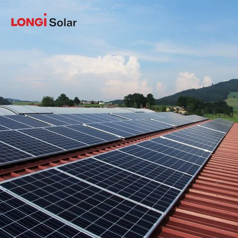 LONGi PV-Panels mit 25-jähriger Strombürgschaft LR5-54HTH 435 W-450 W langfristige Zuverlässige Solarpanels für Wohndachböden