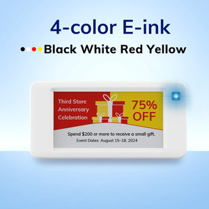 Minewtag 2.66 inch 4-màu E-ink kỹ thuật số giá tag một cú nhấp chuột cập nhật giá thông qua PC/App không dây ESL POS ERP hệ thống tích hợp - Product Image 5