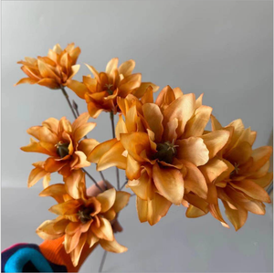 באיכות גבוהה 6-ראש מלאכותי <span class=keywords><strong>dahlia</strong></span> חם מכירת חתונה חג המולד סיום הלימודים ליל כל הקדושים
