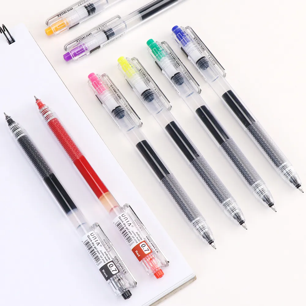 Test Good Classic Kinderschule Fine Point 0,5mm 0,7mm Schreiben Black Pen Coloured Gel Pen Set zum Schreiben