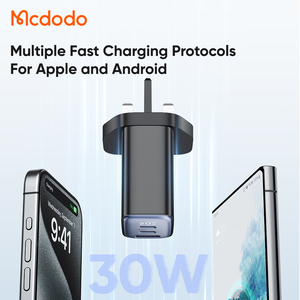 Mcdodo 217 UK 30 W Multi-Port-Ladestation Leistungs-Digitalanzeige USB C*2+ USB-Poweradapter 3-Ausgangsort SFC PPS QC4.0 PD 27 W SCP - Product Image 3