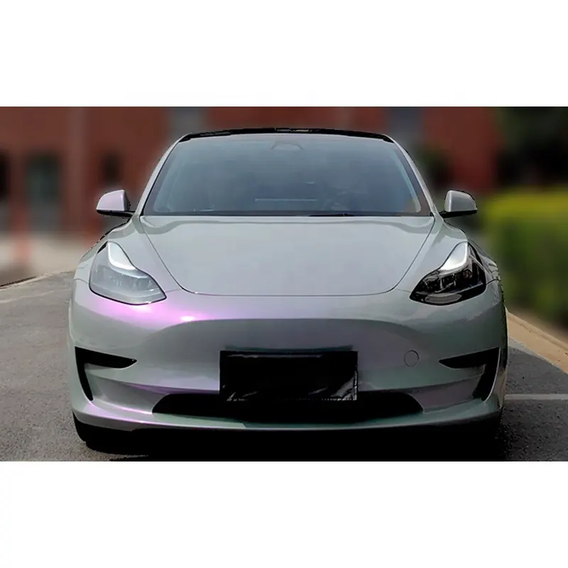 Reedee envuelve el papel de regalo del vinilo del coche Pet Phantom Gray Charm Purple Color Changing Film Car Wrap vinilo violeta para el coche