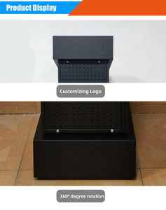 Einzelhandel geschäft 4-seitig drehbares Steck brett hängend 360-Grad-Plattenspieler rotierender Displayst änder - Product Image 5