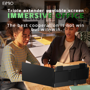 Eimio 14 "Laptop Pantalla extendida 1080P IPS Funciona con 13,3-16" Tipo-C Plug and Play para Windows Mac pantalla extra Laptop - Product Image 3