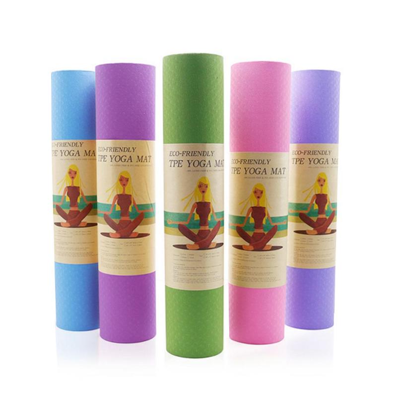 家の練習TPEのヨガのマットの反スキッドECO友好的な1830 * 610 * 6mm 0