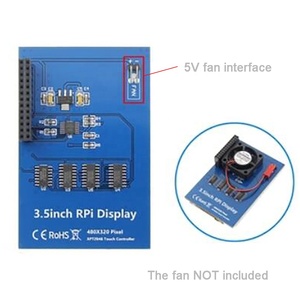 Diymall Display LCD TFT da 3.5 "pollici modulo SPI ILI9486 Touch Screen resistivo 480x320 5V per Raspberry Pi A + B B + 2B 3B 3B + 4B - Product Image 4