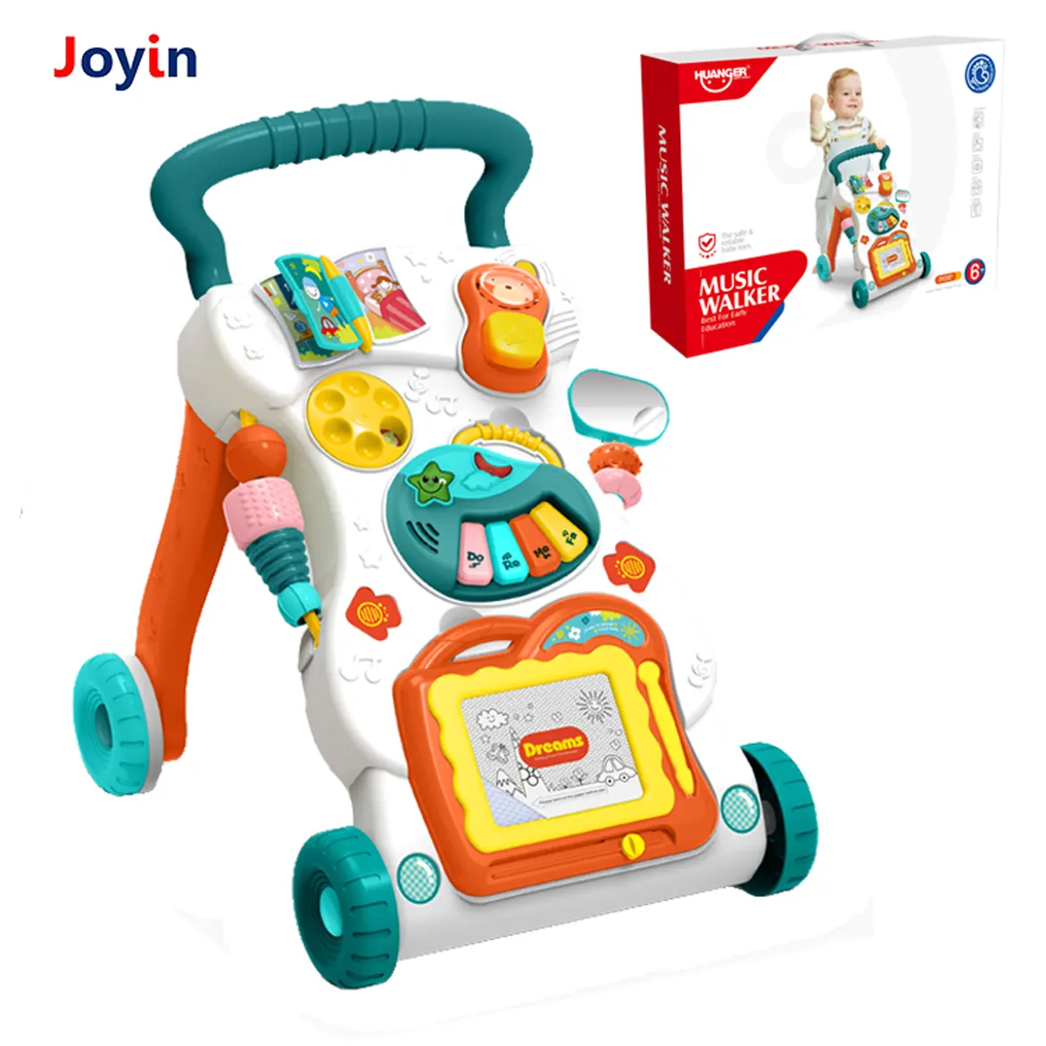 Vroeg Leren Speelgoed Baby-Push Walker Voor Baby Leren Lopen Loopstoeltje Tafel En Kids Infant Activiteit Center