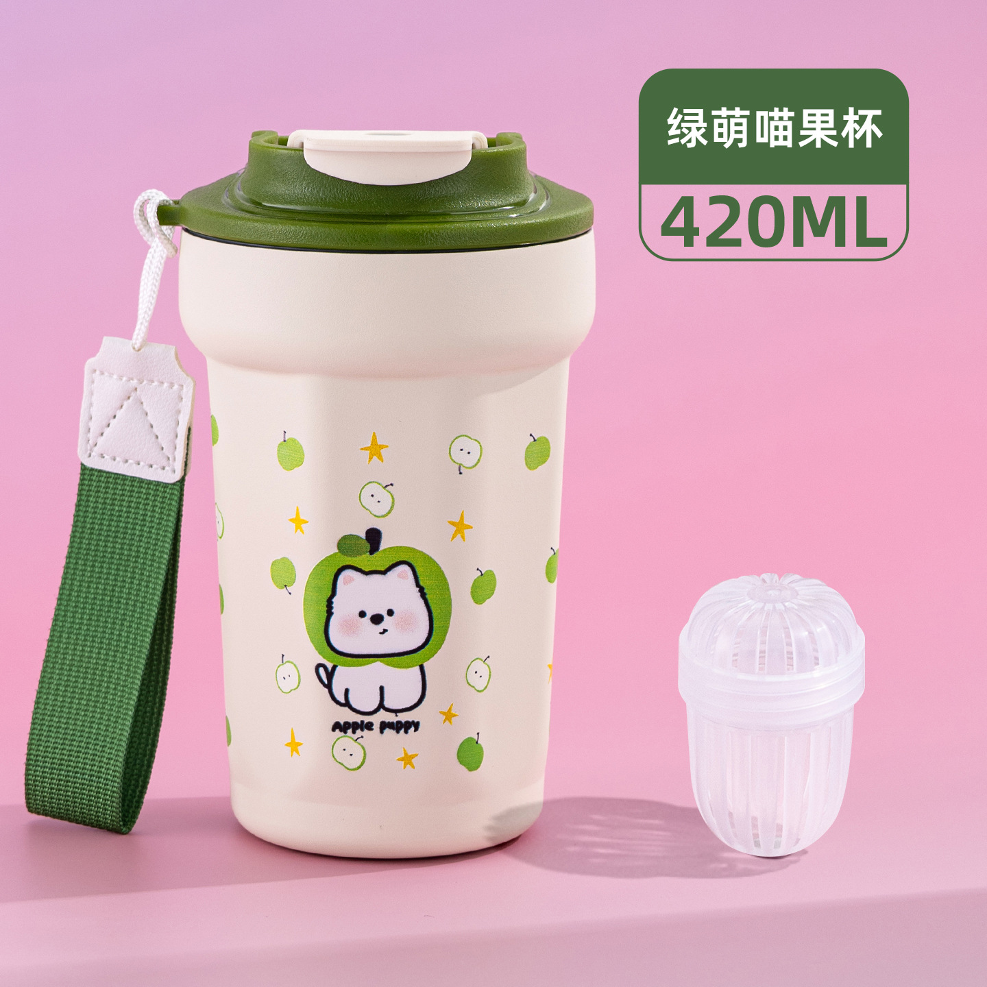 Green and white - with illustration