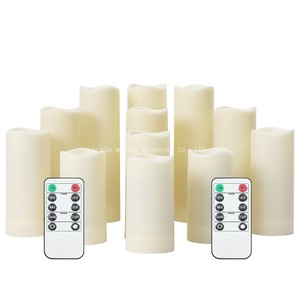 Remote Cycling 24 Stunden Timer Flammen lose Kerzen Batterie betriebene Kontroll säule LED-Kerzen - Product Image 2