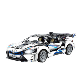 Real <strong>RC</strong> 2.4G I8s Supercar Building Block High-Speed 1:10 Remote Control Car Four Wheels <strong>Servo</strong> Motor USB Cable Expert Level for