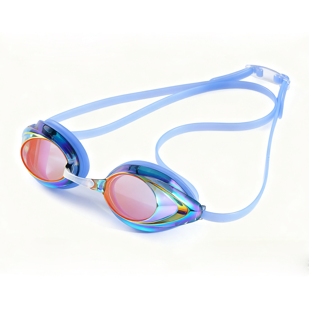 Bleu ciel (verres en or rose)
