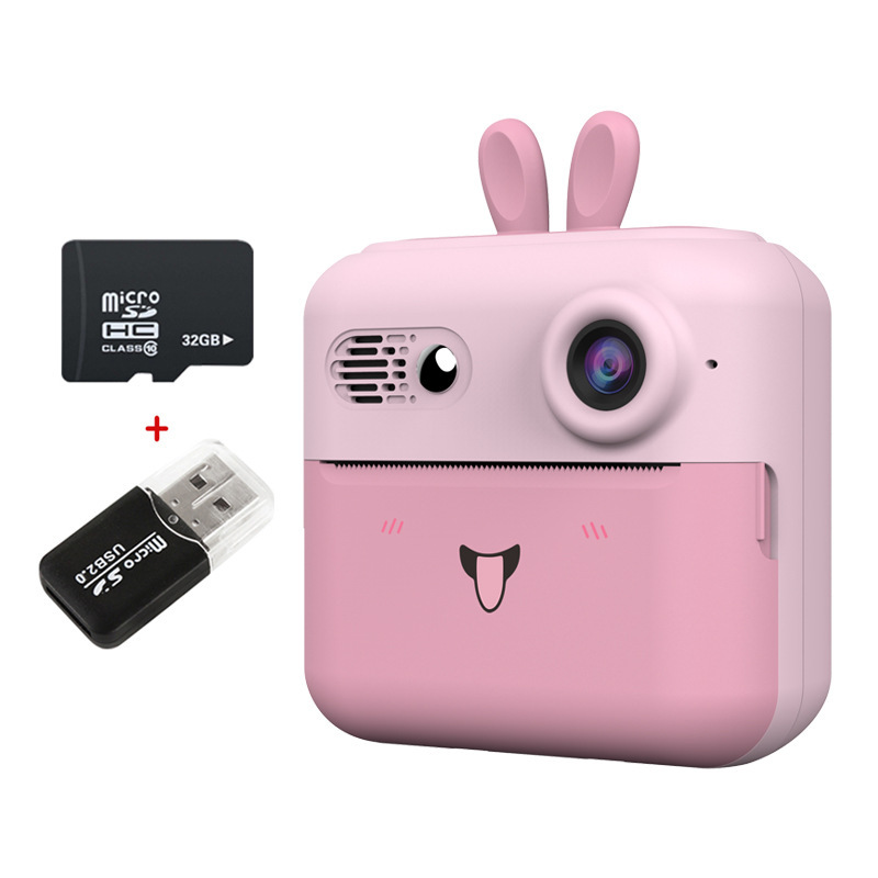 เครื่องอ่านการ์ด USB การ์ดหน่วยความจำสีชมพู 32G