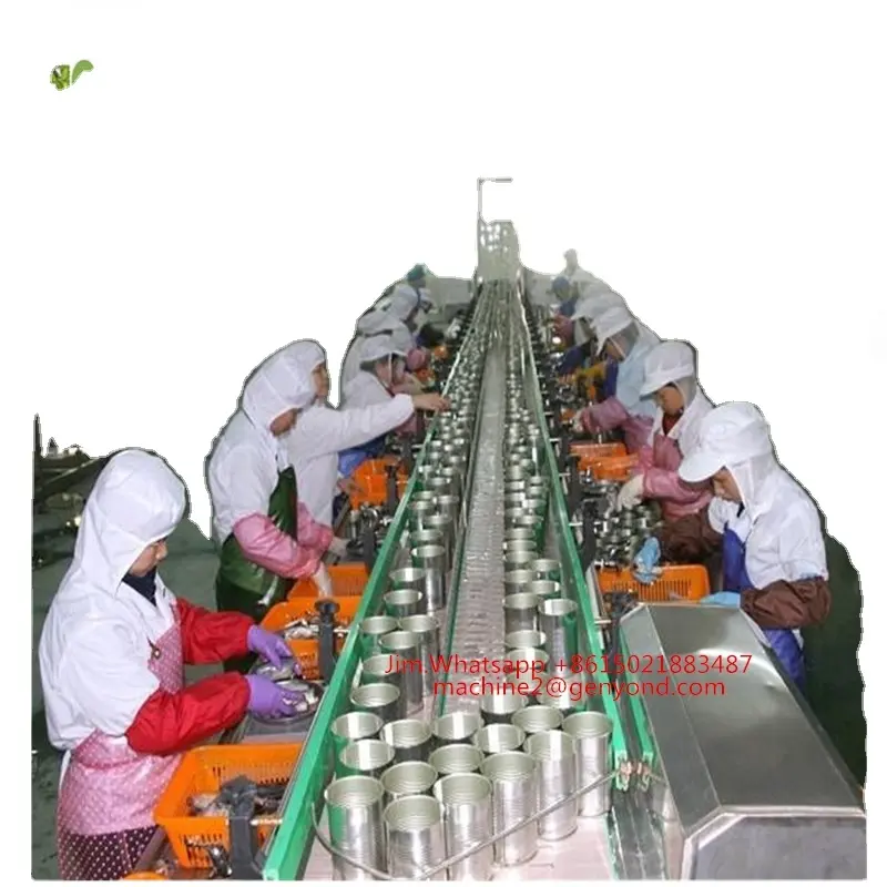 शंघाई कारखाना टर्नकी परियोजना डिब्बाबंद मछली चुन्नी Higih गुणवत्ता टूना प्रसंस्करण संयंत्र की कैनिंग मशीन उत्पादन लाइन