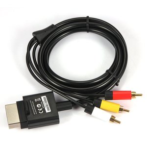 1.8M ses Video AV RCA Video kompozit kablo 3RCA Video kompozit kablo Xboxes 360 ince üç RCA fiş - Product Image 5