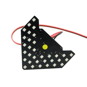 แผงไฟลูกศร LED 33 SMD ไฟส่องสว่างขนาดเล็กสำหรับรถยนต์กระจกมองหลังตัวบ่งชี้สัญญาณเลี้ยวหลอดไฟต่อเนื่อง - Product Image 1