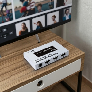 DTECH DT-7142A(MS) <strong>HDMI</strong> Video Equipment <strong>Hdmi</strong> 4k <strong>Splitter</strong> <strong>1</strong> in <strong>2</strong> Out 1x2 <strong>Hdmi</strong> <strong>Splitter</strong> - Product Image 3
