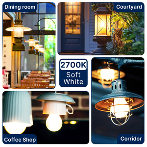 Flint ra90 A67 A21 LED bóng đèn dây tóc E26 12W Opal rõ ràng Milky Frost Glass Dimmable 3000K 2-năm bảo hành kho nhà để xe - Product Image 5