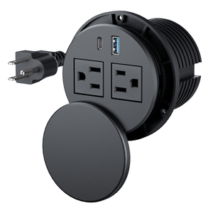 カスタムEu Usa 2 Ac電源ソケット家具デスクトップソケットテーブル隠しUsbグロメット電源ソケットアウトレット2 Usbポート付き - Product Image 1